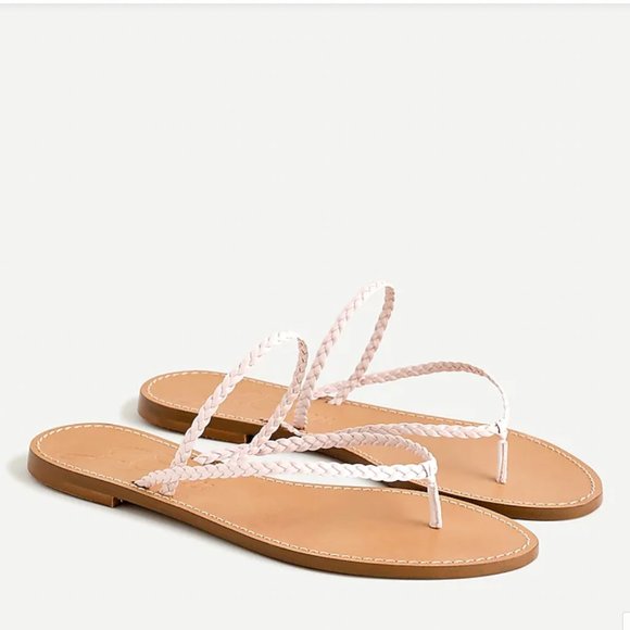 braided strap flip flops